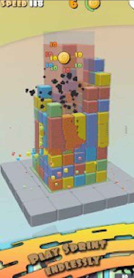 Tower block crash 3D