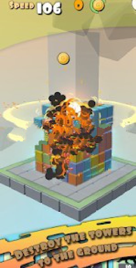 Tower block crash 3D